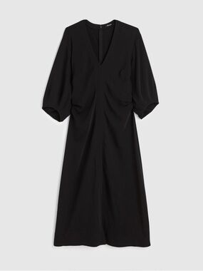 Madewell V neck Elevated Midi Dress